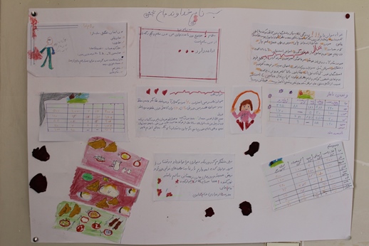 آلبوم تصاویر اولین مرحله نشریه های دیواری 62 مدرسه قزوین (طرح همشاگردی سلام ،سلامت باشید)1394 - 48